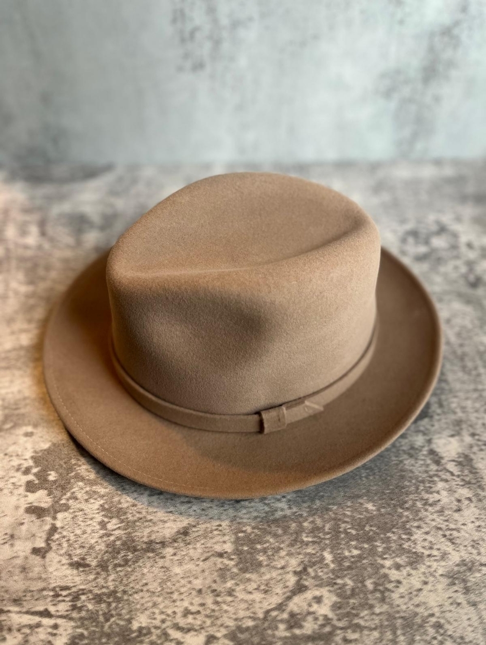 Dobbs Classic Felt Wide-Brim Hat - Camel